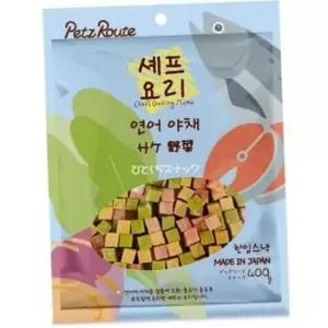 [반려] 연어 강아지 안정 야채 한입 스낵 400g 1P 영양 트릿