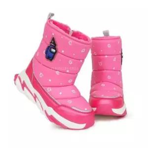 윈터부츠 어몽어스 쿠잉 방한 부츠 캐릭터 여아동 패딩 털신발