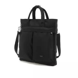 [롯데백화점]질스튜어트 [EVAN] 에반 블랙 투포켓 나일론 세로형 토트백 겸 크로스백 JUBA5E502BK
