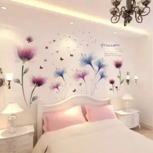 인테리어 포인트벽지 데코스티커 월스티커 플라워파티 입체스티커 포인트벽지