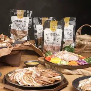 [제철진미] 제주흑돼지 족발 150g 4팩 + 아강발 300g 1팩 혼합세트 총 5팩 900g