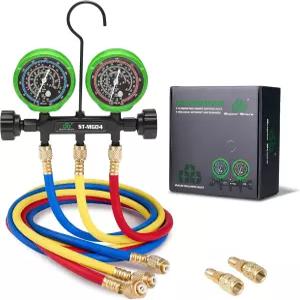 슈퍼스타즈 A2L 매니폴드 게이지 세트 psi F R32454B410AR22 60인치 호스 포함 318인치