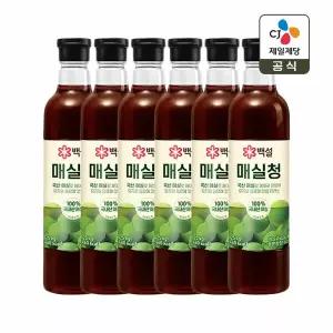 백설 매실청 1.025kg x6개