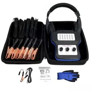 KTTOOL 섀시 이어스 자동차 엔진 소음 감지기 6채널 테스터 도구 세트 헤드폰이 포함된 전자 청진기 진단