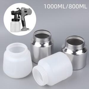 알루미늄 합금 전기 스프레이건 컨테이너, 강력한 모든 페인팅 프로젝트에 가능, 1000ml