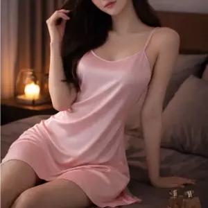 니뽐니씨 슬립 슬립원피스 잠옷 실크 슬립세트 원피스잠옷 홈웨어 이벤트잠옷 신혼여행 기념일
