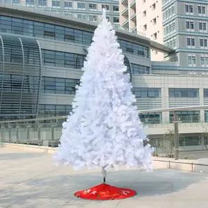240cm 스카치 화이트 트리크리스마스소형 추리 카페 교회 PE 나무 고급 대형 장식 장식품