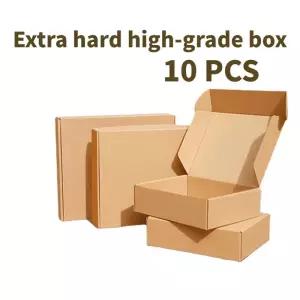 10pcs 갈색 판지 크래프트 상자 선물 포장 비누 보관 항목 항공기