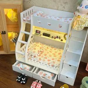 인형가구 인형침대 면소재 대형빌라 인형옷장 인형침구류 적합 인형소품 60cm