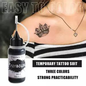 임시 타투 인디언 헤나 잉크 바디 아트 페인트 반영구 메이크업 색소 무 눈썹 라이너 뷰티 용품 DIY