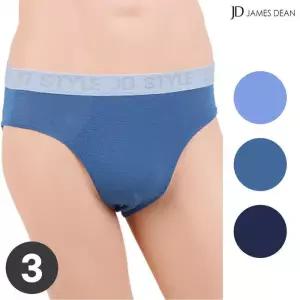 [제임스딘]제임스딘 남자삼각팬티 브리프 쿨 메쉬 쾌적한 아웃밴드 3종 세트 편한