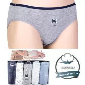 [제이투와이]여성 주니어 면스판 미디 팬티세트 5매입 하이데어 여아 중학생 고등학생