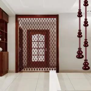 구슬커튼 파티션 가림막 대나무발 식당 인테리어 현관발 주방 문발 현관문 나무 우드비즈