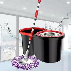 스핀업 회전걸레 통돌이 막대 극세사-회전밀대걸레