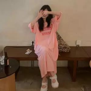 여성 여름 간절기 임부복 레터링 캐주얼 롱 긴팔 원피스