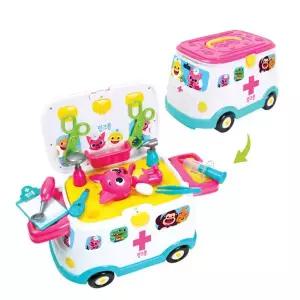 핑크퐁 119구급차 병원놀이 청진기 주사기 캐릭터 변신 자동차 역할놀이 소품 선물
