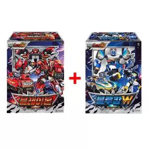 메탈카드봇W 그랑블루레온 블레이온 블루캅W 소방차 경찰차 합체 로봇 로보트 캐릭터 선물