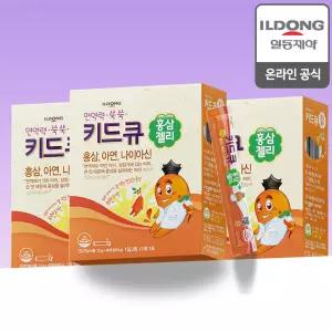 일동제약 키드큐 홍삼젤리 오렌지맛 40포 3개 / 어린이 홍삼 아연 나이아신