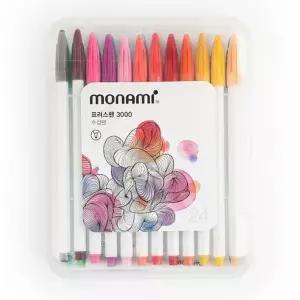 수성펜 프러스펜 3000 세트 24색 모나미