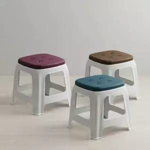 공간활용 적층형 플라스틱 보조의자 미니 스툴 발받침대 소형