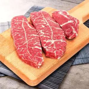 [셀러허브]기름 손질 된 미국산 초이스 등급 소 고기 스테이크용 부채살 1팩 300g (S23451940)