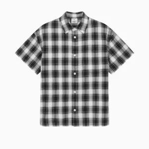 행텐틴즈 동백01 시어서커 반팔 체크 셔츠_화이트  14570-020-404-68-003