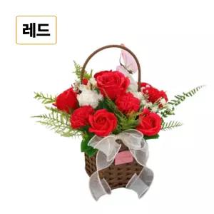 그라시아스 카네이션 바구니 비누꽃 비누장이 레드 1개