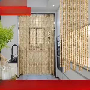 대나무 문발커튼 여름철 모기퇴치 현관칸막이 비즈발 인테리어 가림막 침실 거실용