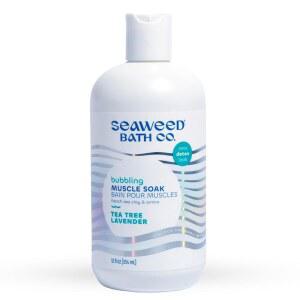 해조류 목욕 회사 버블링 머슬 소크, 티트리 라벤더 향, 12온스, 지속 가능한 수확 해조류, 프렌치 씨 클레이, 아르니카