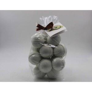 스파 퓨어 코코넛 라임 버베나 - 14개의 목욕 폭탄 피지, 목욕 녹임, 1온스 껌 방울 모양 - 시어, 망고, 코코아 버터 - 울트라 보습 - 건조한 피부에 좋습니다