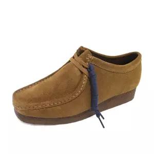 클락스 왈라비 모카신 남성 스니커즈 운동화 신발 브라운 26155518