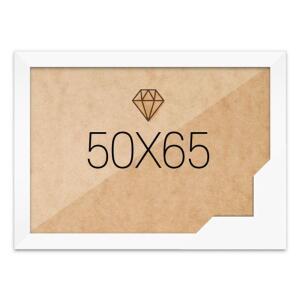 50x65 고급형 우드 화이트 보석십자수액자