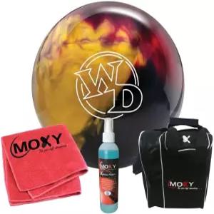 컬럼비아 300 화이트 도트 스칼렛/골드/블랙 볼링공 목시 스트라이크 볼링백 레드 마이크로 파이버 타월