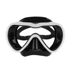 스노클 다이빙 물안경 (화이트블랙) 마린 마스크 잠수