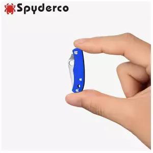 스파이더코 버그(F) 블루 폴딩 나이프