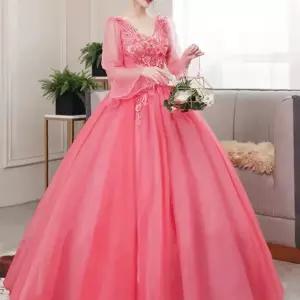 쉬폰 이브닝드레스 롱 연주복 빅사이즈 블루 여신 이브닝