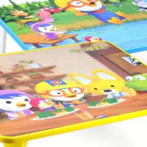 (다올)접이식 유아 어린이 캐릭터 공부상 테이블