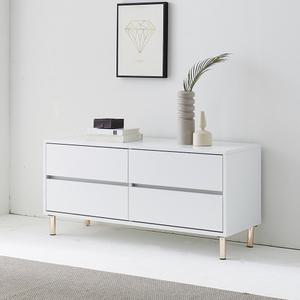 애니 시스템 2단 거실장 티비장식장 TV다이 틈새 드레스룸 수납장 하이그로시 1200