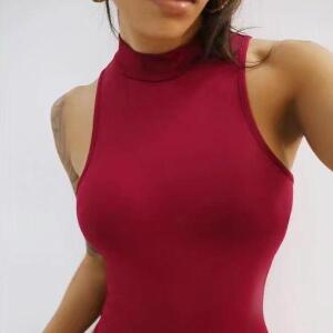 바프의상 점프슈트 바디프로필의상 백리스 바프 긴팔 비키니 글리터 바디슈트 여성 의상