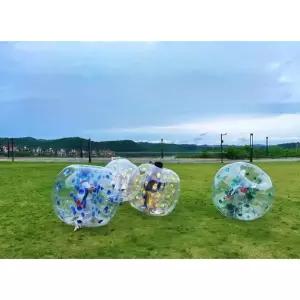 풍선 범퍼볼 야유회 충돌 몸싸움 대결 스포츠 박치기 롤러 범퍼 풍선놀이 놀이 에어바운스