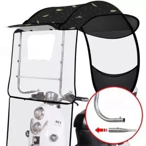 자전거지붕 캐노피 차양막 오토바이 우산 커버 햇빛가리개 자전거 스크린 지붕 바람막이