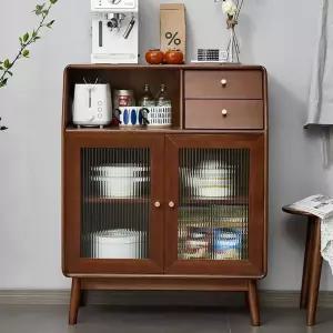 원목 주방그릇장 그릇진열장 서랍 선반 수납장 빈티지 주방