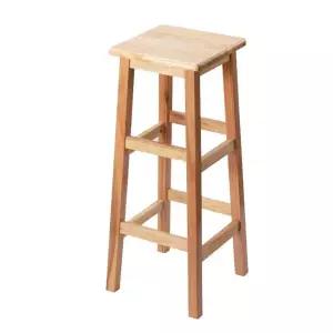 우드 바스툴 사각 의자 높이 보조 스툴 원목 홈바 바텐