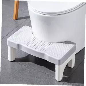 화장실 발판 디딤대 욕실 스텝 스툴 변기 계단식 의자 화이트 플라스틱