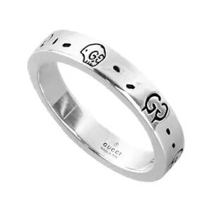 [구찌](공식매장AS가능)(케이스/쇼핑백포함)선물포장 구찌 고스트 링 3.8mm 실버 반지 477932 J8400