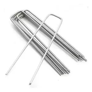 멀칭 고정핀 소형 100개세트 부직포 방초 매트 비닐 고정용 원예 조경 텃밭 자재