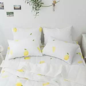 J리빙 레몽 시어서커 이불패드세트 Q 화이트 단품