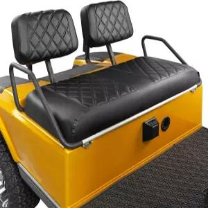 NOKINS 골프 카트 시트 커버 핏 클럽 카 DS 프리2000 OEM 일반 앞좌석 쿠션 가죽 다이아몬드 교체 블랙