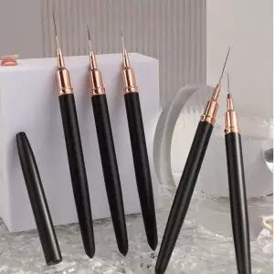 네일 세필붓 디테일 페인팅 라이너 캡 포함 네일아트 붓