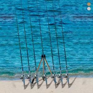 키밍 접이식 삼각 낚싯대 낚시받침대 스탠드 도구낚시대 휴대용대 거치대 높이조절 3단 바다장비 공구세트